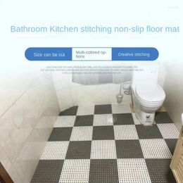 Bath Mats Creative Stitching Bathroom Round Hole Floor Mat Shower Room Massage Non-slip Toilet Waterproof