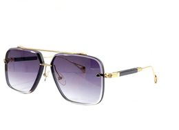 Top men design sunglasses THE GEN square cut lens K gold frame exquisite electroplating simple generous style highend uv400 prote4858714