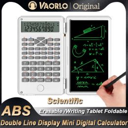 Calculators 6.5 inch Calculator Convenient ABS Double Line Display Office Supplies LCD Screen Writing Tablet Folding Mini Digital Calculator