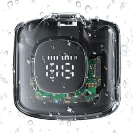 TM60 HiFi Stereo Headphone Waterproof Bluetooth-Compatible 5.3 Earbuds Noise Canceling Digital Display Sports Music Game Headset
