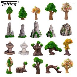 Decorative Figurines Simulation Mountain Miniature Fake Stone Artificial Hill Bonsai Ornaments Fairy Garden Accessories Home Decoration DIY