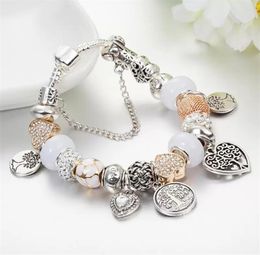 925 Sterling Silver Jewellery Charm Bracelets kit peter pan charm mom bead DIY style7952946