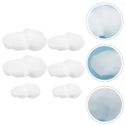 Decorative Figurines 6pcs Simulation Cloud Model Reusable Realistic Prop Hanging Ornament For Show Window