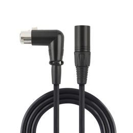 Cavo xlr angolare destro femmina XLR a cavo microfono a 3 pin bilanciato maschile per applicazioni di registrazione, miscelatori, sistemi di altoparlanti, DMX