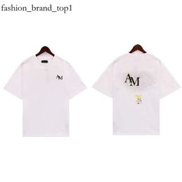 Amirir Men Designer Women Summer Shirts Crew Neck Cotton Blend Letter Print Casual Shortshigh Quality Amirir T Shirt 4799