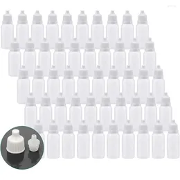 Storage Bottles 50PCS Plastic Dropper Bottle Eye 5-30ML Empty Squeezable LDPE With Childproof Cap
