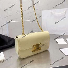 High-end designer bag crossbody handbag luxury Chain Underarm Bag Women's Versatile Tofu box Top quality Genuine Leather One Shoulder Small Square Messenger bag