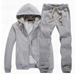 New Men Polo Tracksuit Winter Hood Jacket Pants Sweatshirts 2 Piece Set Hoodies Sporting Suit Sports Coat Sportswear 25sss Fashion Movement