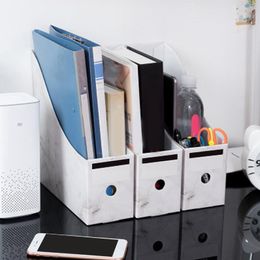 Sturdy Cardboard Magazine Holder Waterproof Magazine Storage Box Book Bins Desk File Holder Organiser