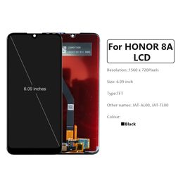 6.09"Original For Huawei Honor 8A Touch Screen JAT-L29 AL00 TL00 LX1 Digitizer Assembly Replacement For Honor 8A Pro LCD Display