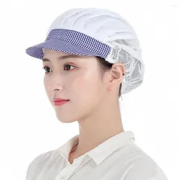 Berets Cooker Chef Cap Chic Work Wear Food Servicer Hat Dustproof Breathable Kitchen Visors Factory