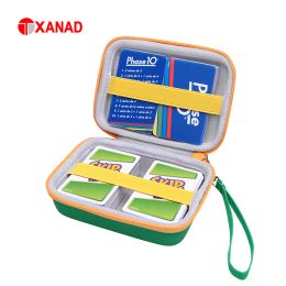 Bags XANAD EVA Hard Case for Phase 10 Card Game Carrying Storage Bag