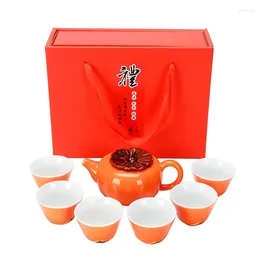 Teaware Sets 1 Set Creative Gift Chinese Ceramics Tea Cup Pot Drinking Supplies