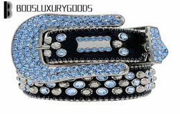 2022 Designer Belt Simon Belts for Men Women Shiny diamond belt Black on Black Blue white multicolour6213435