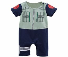 Baby Boy Kakashi Funny Costume Infant Party Cosplay Playsuit Toddler Cute Cartoon Cotton Jumpsuit Halloween Cosplay Cos8418592