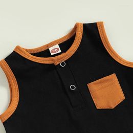 Clothing Sets Toddler Baby Boys Summer Shorts Set Sleeveless Tank Tops With Elastic Waist Pockets