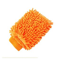 Car Cleaning Tools Trafine Fiber Chenille Microfiber Wash Glove Mitt Soft Mesh Backing No Scratch For And Dusting Gloves Drop Delivery Dhbg8