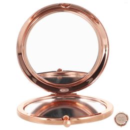 Gift Wrap Party Makeup Mirror Small For Purse Travel Mirrors Compact Purses Mini Vanity Rose Gold Pocket Cute