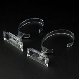 1Pcs Transparent C-shaped Watch Stents Sale Show Case Stand Luxury Man Watch Bracelet Jewelry Bangle Display Stand Holder