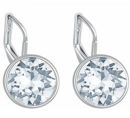 Fashion Jewelry Crystal from Elements 2018 New Dangle Drop Earrings For Women Bijouterie White Gold Plated 224679612397