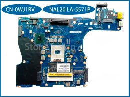 Motherboard Best Value CN0WJ1RV for Dell Latitude E6510 Laptop Motherboard NAL20 LA5571P SLGZQ QM57 DDR3 100% Tested