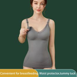 Pregnant Women's Camisole Nursing Vest Maternity Clothing To Prevent Sagging Breastfeeding Women's Breathable Nursing Vest Bra