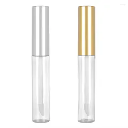 Storage Bottles 10 Pc/lot Empty 10ml Clear Lip Gloss Tube Refillable Mini Lipstick Containers For Travel Women Girls DIY Makeup