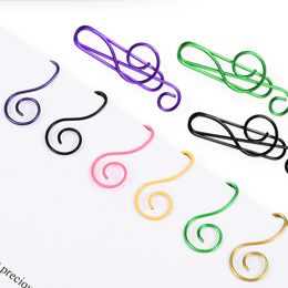 Decorative Folders Note Paper Clip Music Shaped Clips Fixing Clamp Office Supplies Notes School Document