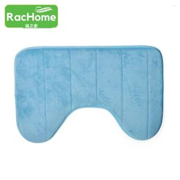 Bath Mats Toilet Floor Memory Cotton Mat Carpet Slow Rebound U-shape Water Absorbing Bathroom 40x60cm 6 Colors