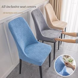 Chair Covers Jacquard Sloping Armchair Cover Solid Colour Elastic Single Chairs Case For Dining Room Banquet Wedding Washable