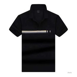 Bosss Polo Shirt Mens Polos t Shirts Designer Casual Business Golf T-shirt Pure Cotton Short Sleeves Usa High Street Fashion Brand Summer Top Clothing S6r5 Mxti