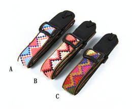 Adjustable Ukulele Strap for Full Size Ukulele Cotton Material Leather End Fastions Style Instruments Strap7224487