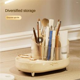 Storage Boxes Cosmetic Brush Bucket High Evaluation Light Luxury Bathroom Jewelry Box Rotatable Essential Practical Stationery