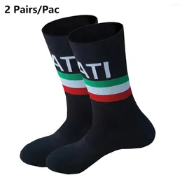 Sports Socks ITALIA Cycling Quick Black Dry Mid-calf Football MEN Women Round Cup Anti Slip Runing MTB BIKE