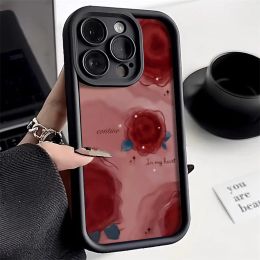 Red Rose Soft Case For Xiaomi Redmi Note 12 11 10 Pro 9 8 10s 11s 9A 9C 9T 12C 10C Mi 11 Lite 5G NE POCO X5 M3 M2 C55 C31 Cover