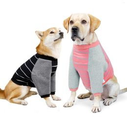 Dog Apparel Pet Clothes Anti-licking Elbow Pads Clothing Front Legs Injured Protection Homewear Pajamas Sweatshirt For Puppy Large Dogs