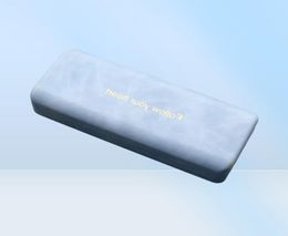 Sunglasses Cases Bags Fashion Simple PU Leather Glasses Metal Square Portable Sunglasses Case Women Men Durable Eyewear Storage Bo9262117