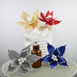 Decorative Flowers Christmas Tree Flower Party Holiday Atmosphere Arrangement Accessories Simulated