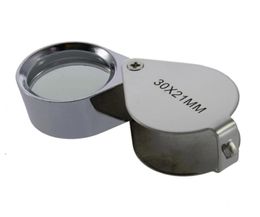 Mini 30X Glass Magnifying Magnifier Jeweller Eye Jewellery Loupe Loop Triplet Jewelers8308660