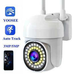 IP Cameras YOOSEE HD IP Camera 3MP 5MP WiFi PTZ Camera Outdoor Security Wifi Camera Motion Detection Auto Tracking Two Way Audio IP Camera 240413