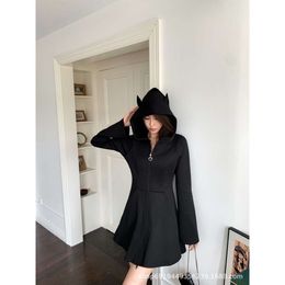 Women's Tanks & Camis Pre Autumn Cute Little Devil Ear Hat Space Cotton Zipper Dress