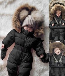 Winter Jacket Outerwear Infant Baby Boy Girl Clothing Romper Jacket Hooded Jumpsuit Warm Thick Coat Outfit7428056