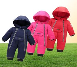 IYEAL Children Baby Clothes Winter Snowsuit Down Romper Outdoor Toddler Girls Overalls for Boys Kids Jumpsuit 14 Years 201029501035