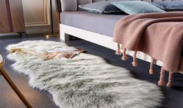 Luxury y Rugs Living Room Modern Furry Carpet Bedside Bedroom Area Plush Children Princess Decor Floor Mat White 2110238915987
