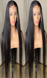 150Remy Baby Hair 13x6 Transparent HD Lace Front Wig Bone Straight Human Hair Lace Frontal Wigs Brazilian Straight 4x4 Lace Closu9829008
