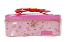 Cartoon Sailor Moon Women PU Leather Makeup Bag Multifunction Ladies Wash Toiletry Travel Cosmetic Organiser Storage Bag 2103054026232108