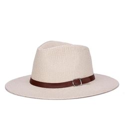 2021 New Panama Hat Summer Sun Hats for Women Man Beach Straw Hat for Men UV Protection Cap chapeau femme80826507580953