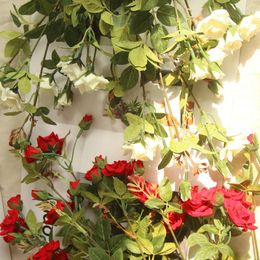 Decorative Flowers 6 Colours 7 Heads Silk Rose Artificial For DIY Wedding Decoration Home Party Bouquet Prop