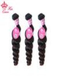 Queen Hair Mixed 3 pcs Lot Loose Wave Brazilian Virgin Hair Extensions Wholesale Natural Colour Free 12"-28"1918780