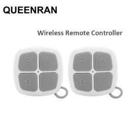 Rings 2pcs/lot 433MHz Keychain Remote Controller For G90E G90B PLUS Wifi GSM Alarm Systems ARM/DISARM/SOS